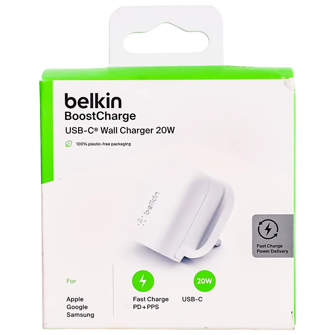 Belkin boostcharge pd 20w usb c wall charger white - view 3