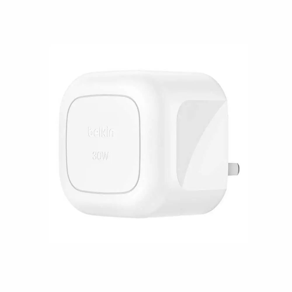 Belkin 30w usb c cube wall charger with pps white - view 1