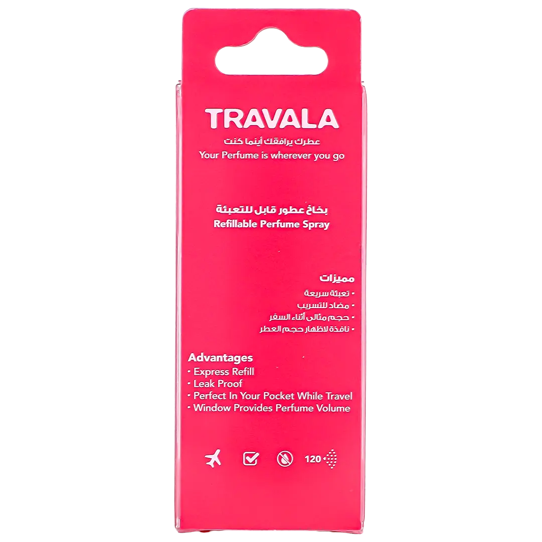 Travala Refillable Perfume Spray Pink - view 3
