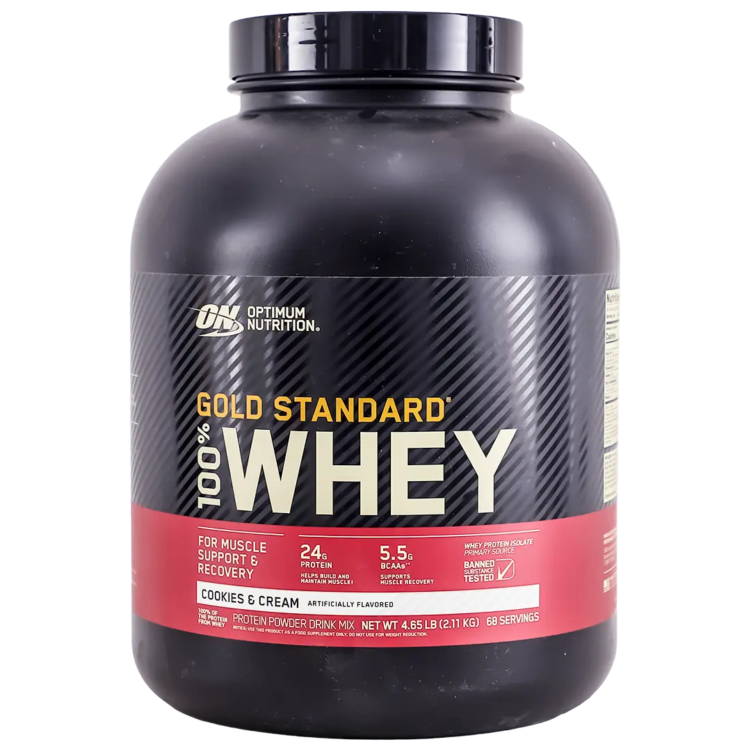 Optimum Gold Standard 100% Whey Cookies and Cream flavour 2.27kg - view 1