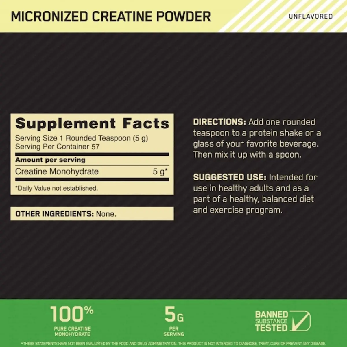 Optimum Nutrition Creatine 300 gm - view 4