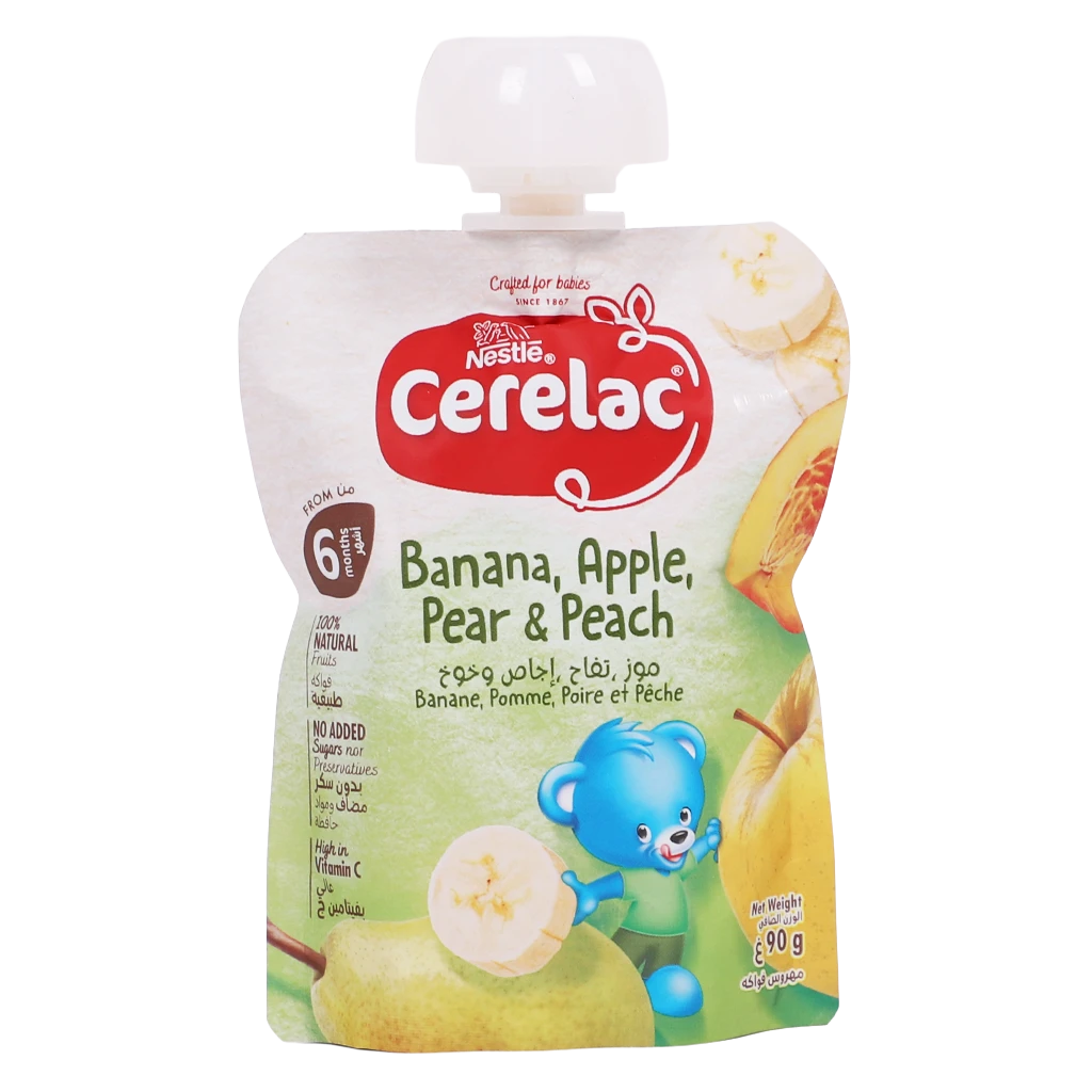 Cerelac Banana Apple Pear Peach 90 gm