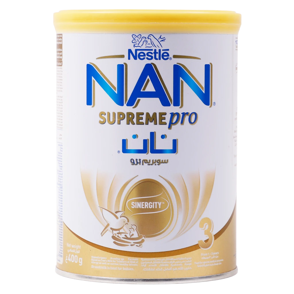 نان سوبريم إتش ايه حليب المرحلة 3 من 1 إلى 3 سنوات 400 جم