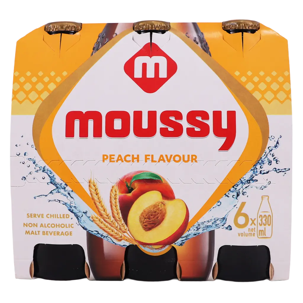 Moussy Malt Drink Peach 6 pcs 330 ml - view 3