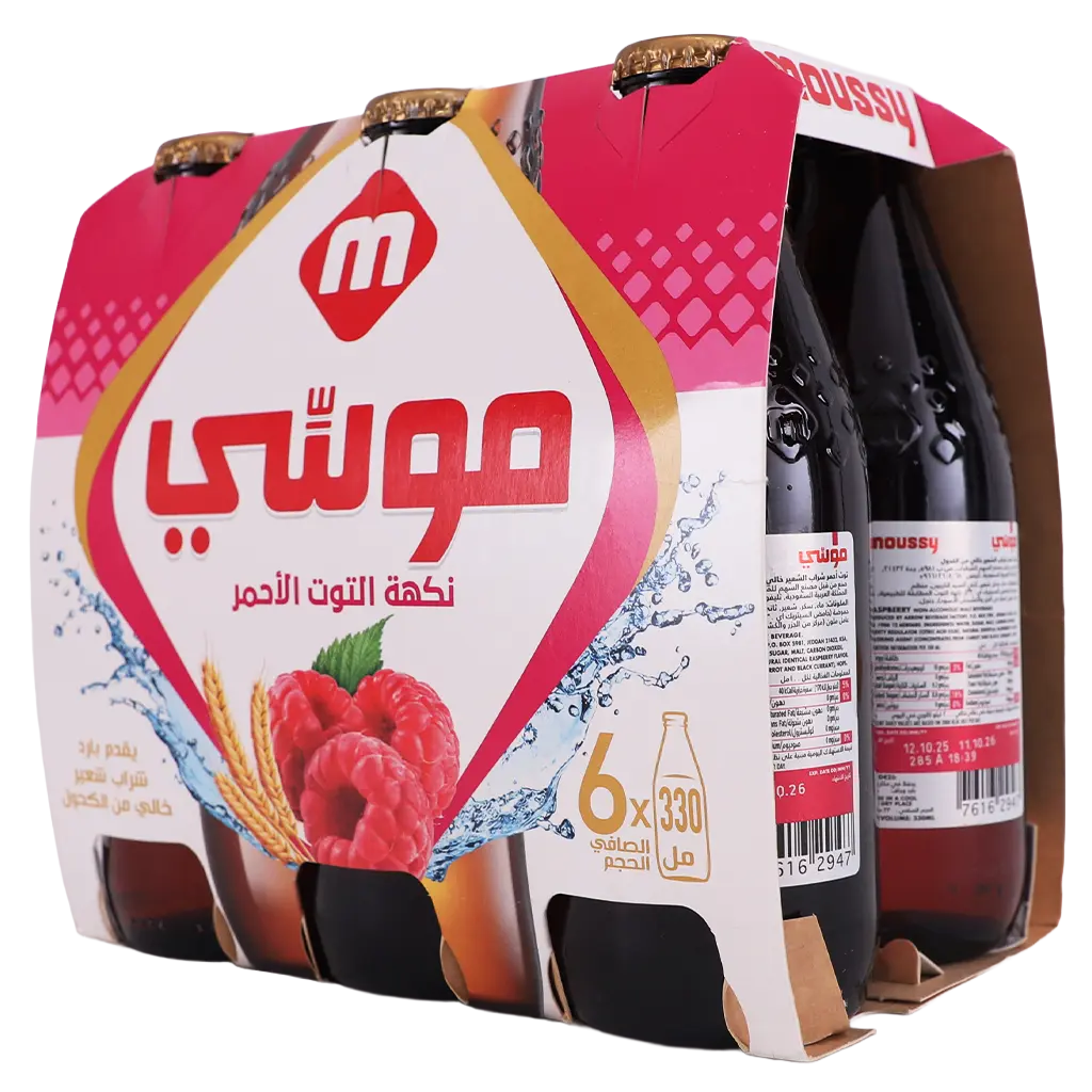 Moussy Malt Drink Raspberry 6 pcs 330 ml - view 1