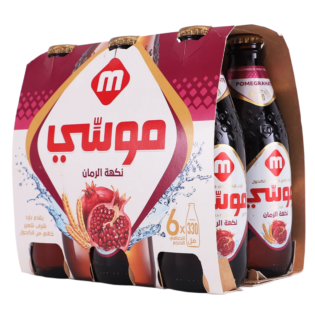 Moussy Malt Drink Pomegranate 6 pcs 330 ml