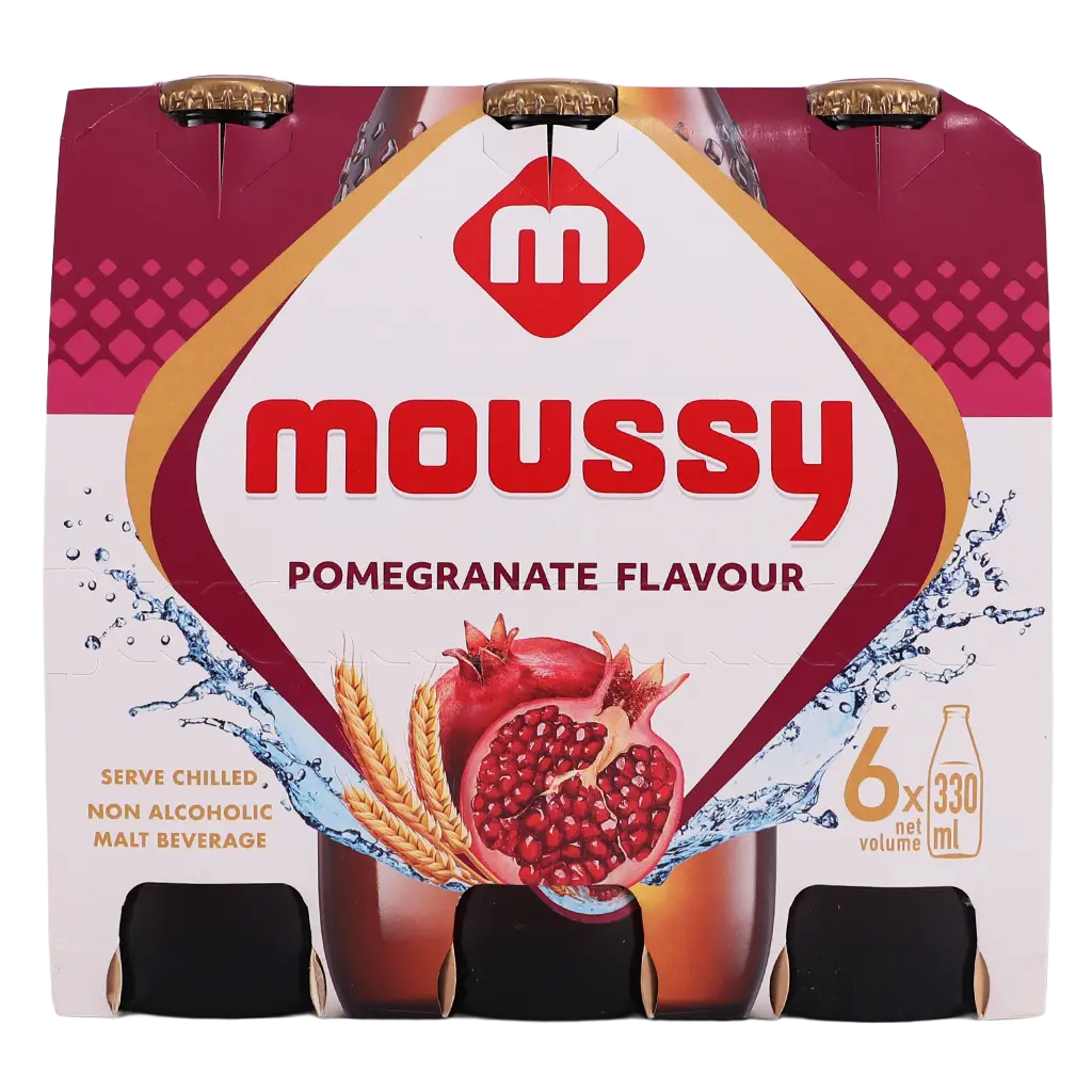 Moussy Malt Drink Pomegranate 6 pcs 330 ml - view 3