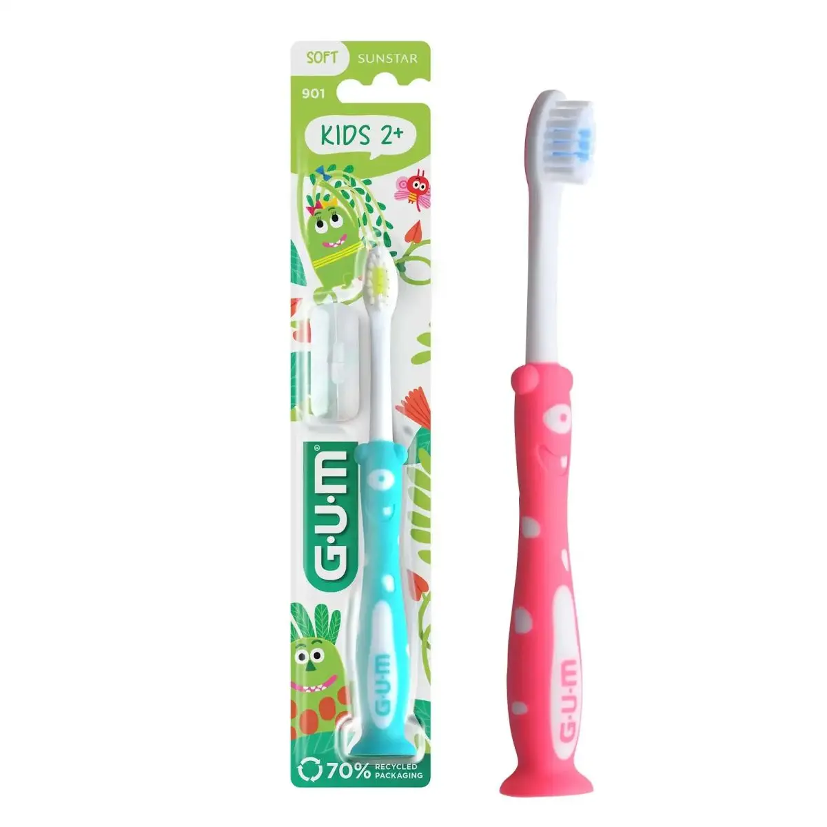 Gum Toothbrush Monster Kids Soft Suction Cup 3-6 Years - view 1