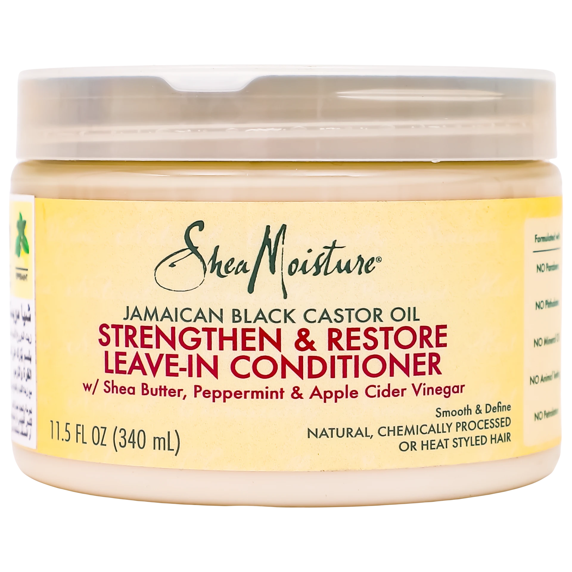 Shea Moisture Leave-In Strengthening & Repairing Conditioner with Jamaican Black Castor Oil 340 ml