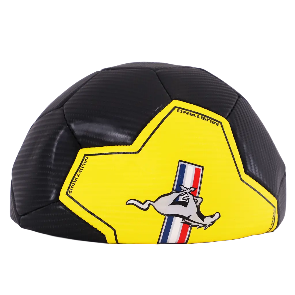 Mustang Football Black and Yellow Not Inflated with Air Color 5 inch - view 1