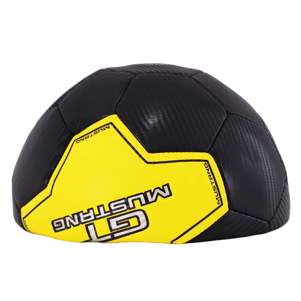 Mustang Football Black and Yellow Not Inflated with Air Color 5 inch - view 2