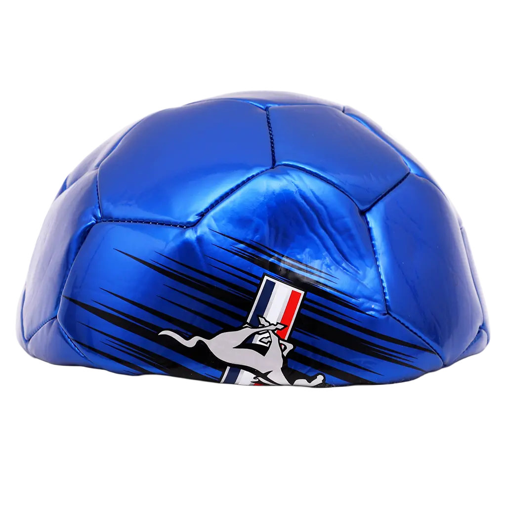 Mustang Football Blue Metallic Color Not Inflated with Air 5 inch - view 3