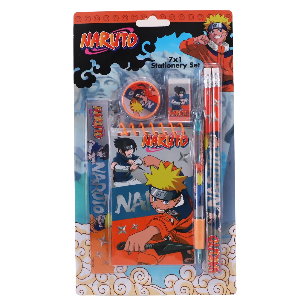 Naruto Set Stationery 7 In 1  