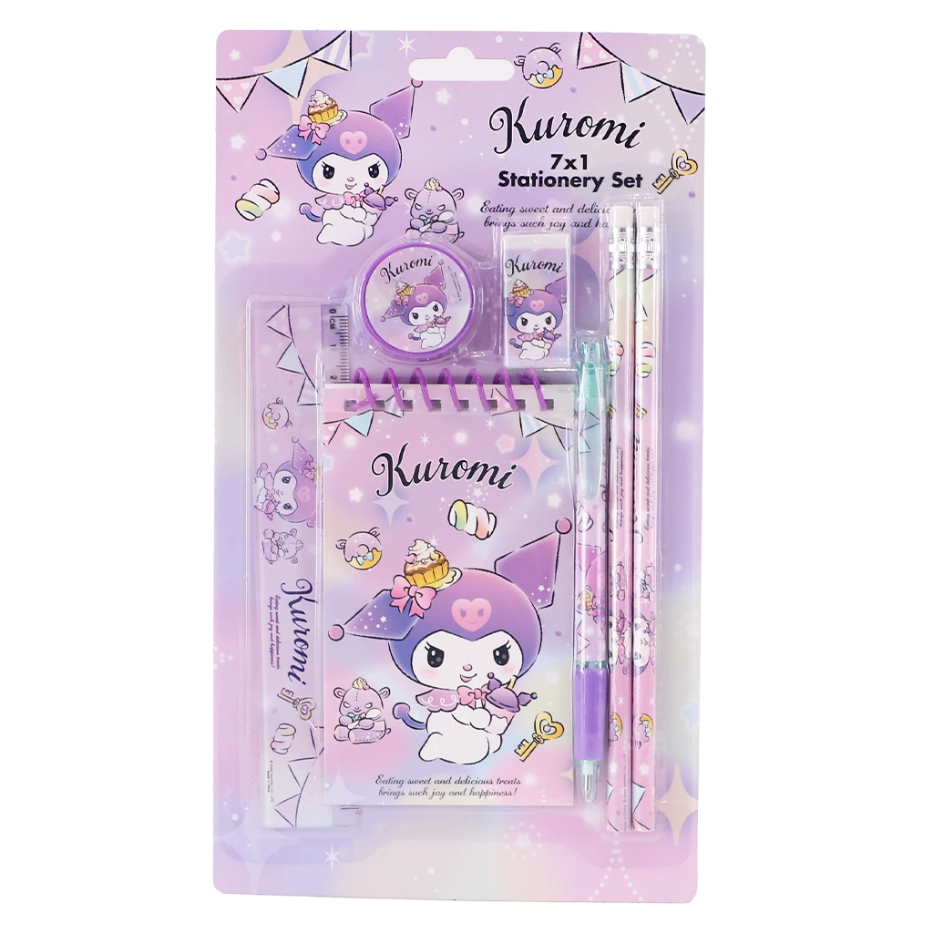 Kuromi Set Stationery 7 In 1