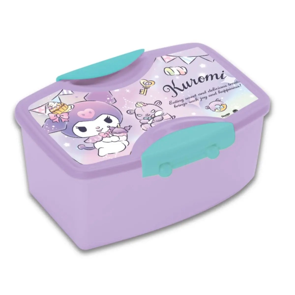 Kuromi Lunch Box Set with Spoon and Fork Mixed Colors - view 1