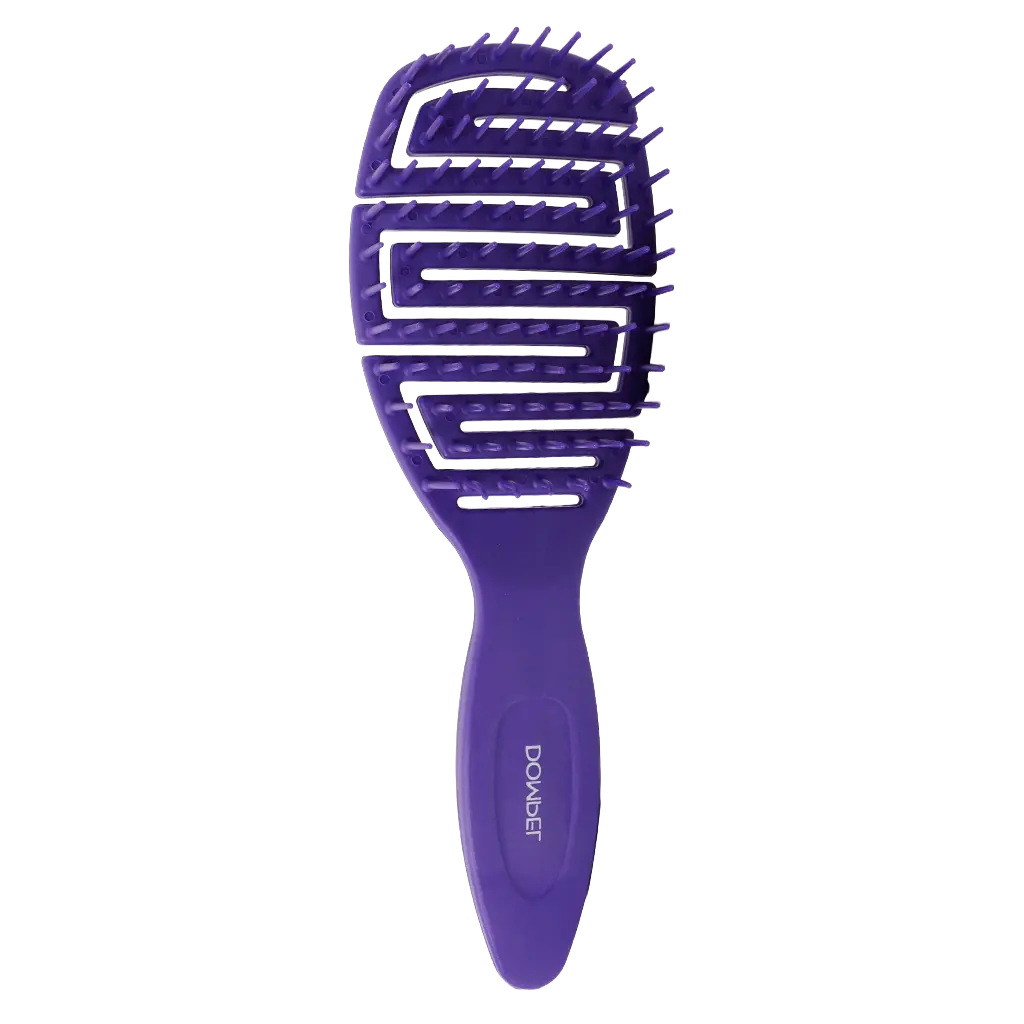 Dompel Silicon Brush All Hair Types Purple - view 1