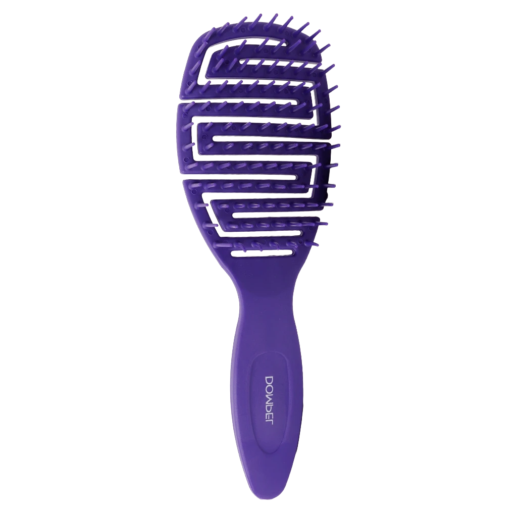 Dompel Silicon Brush All Hair Types Purple