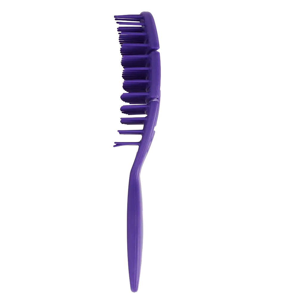 Dompel Silicon Brush All Hair Types Purple - view 3
