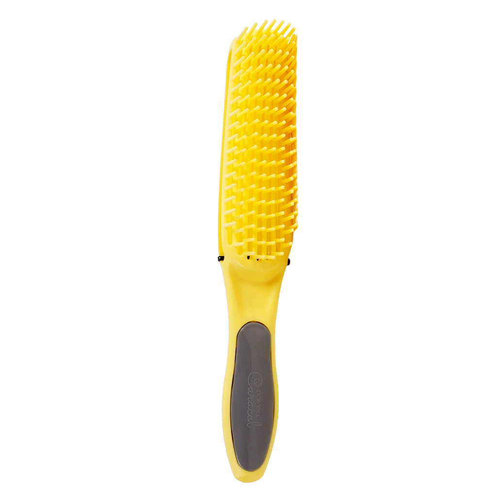 Dompel Silicon Brush Curly Hair Yellow