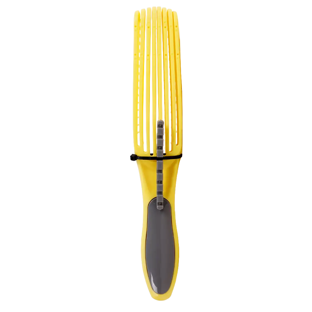 Dompel Silicon Brush Curly Hair Yellow - view 2