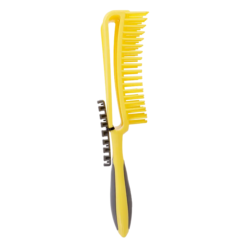 Dompel Silicon Brush Curly Hair Yellow - view 3