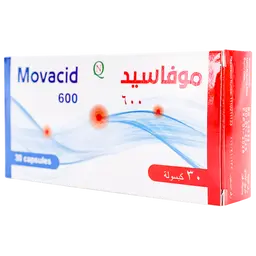 موفاسيد يحتوي على حمض ألفا ليبويك 600 ملغ 30 كبسولة