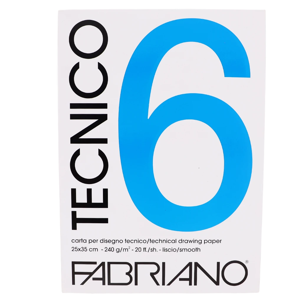 Fabriano Tecnico Smooth Teture Sketchbook 240gsm White 25 * 35 cm