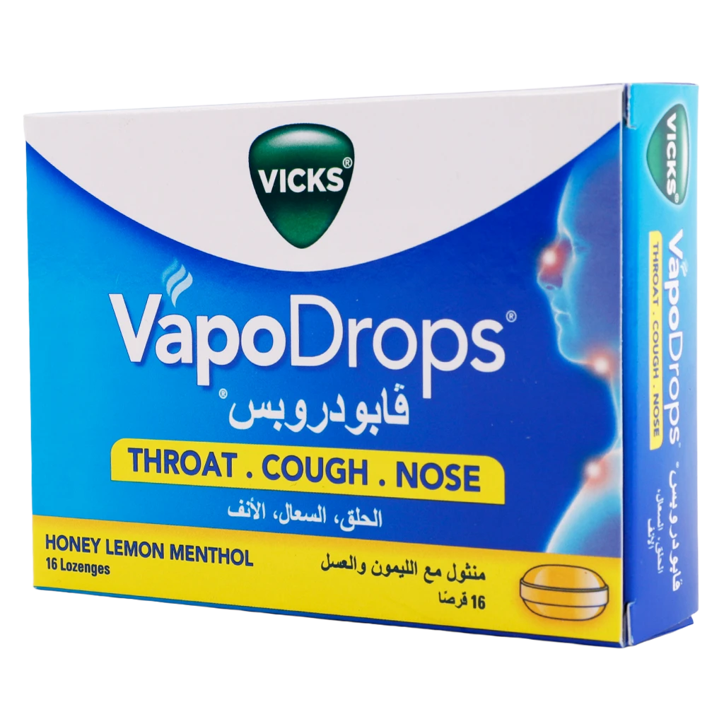 Vicks Vapo Drop  menthol with Honey Lemon 16 lozenges
