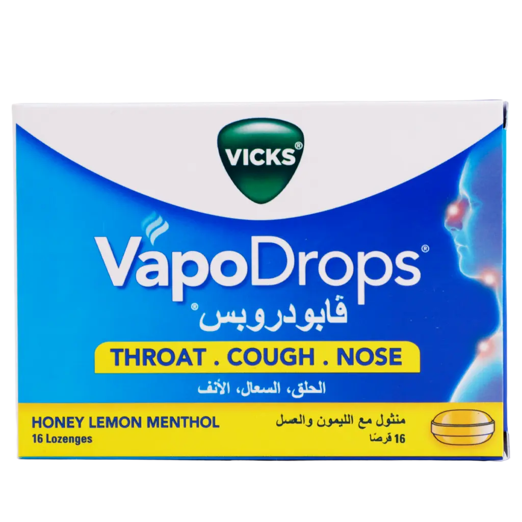 Vicks Vapo Drop  menthol with Honey Lemon 16 lozenges - view 2