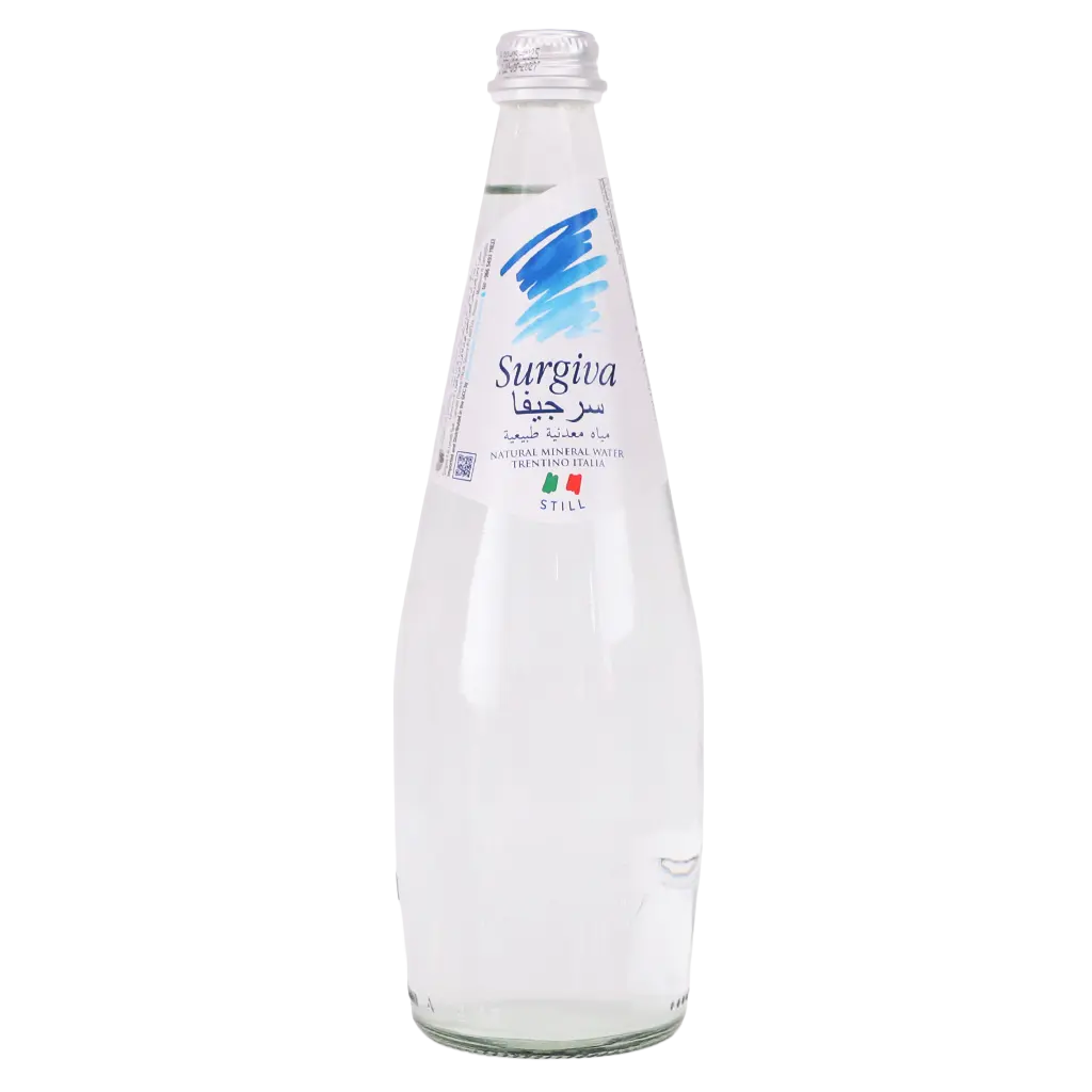 Surgiva Natural Mineral Still  Italian  Water  Glass 750 ml  - view 1