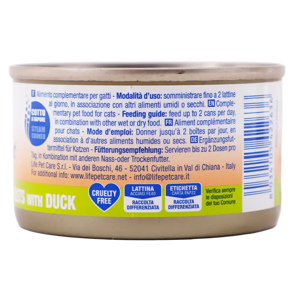 Life Cat Chicken Fillet With Duck Canned Cat Food 85 gm - view 3
