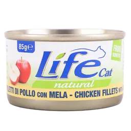 Life Cat Canned Chicken Fillet with Apple 85 gm 