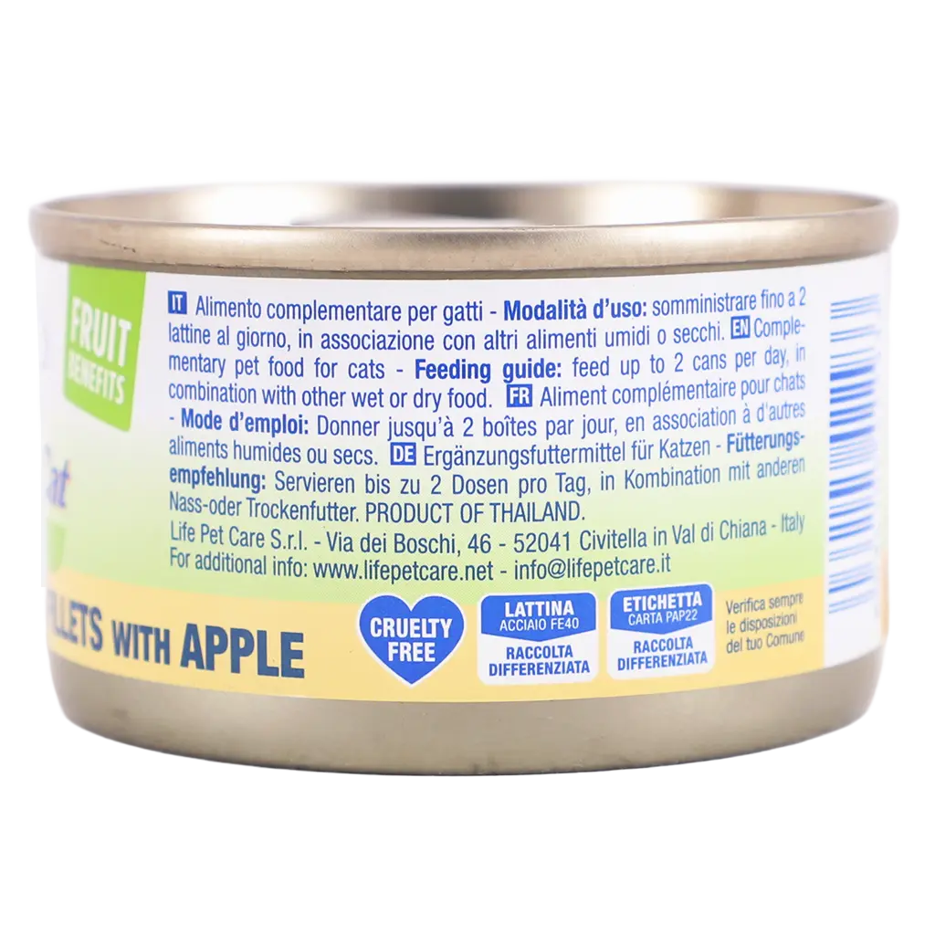 Life Cat Canned Chicken Fillet with Apple 85 gm  - view 3