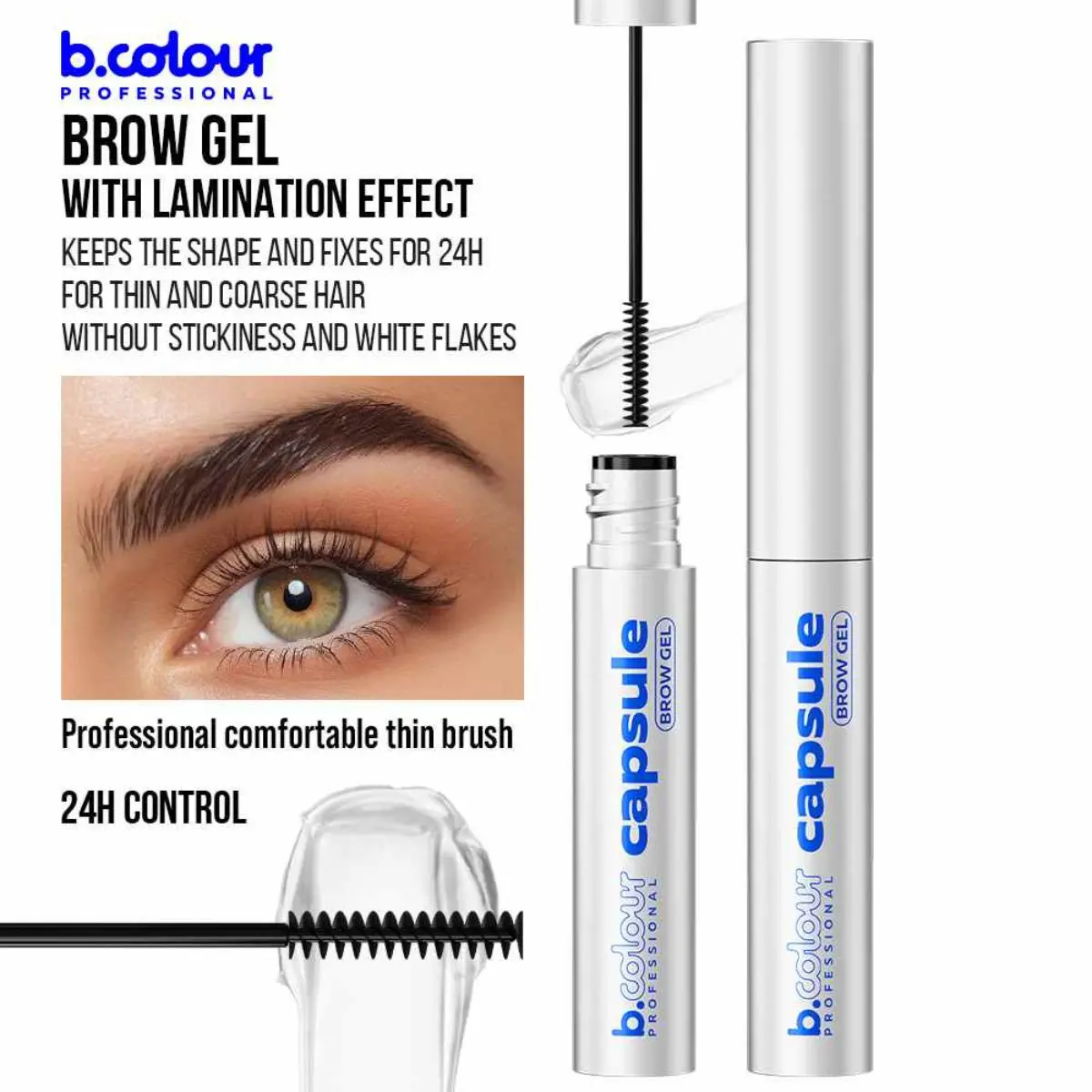 B.Colour Pro Capsule Brow Gel With Lamination Effect 24H Control - view 4