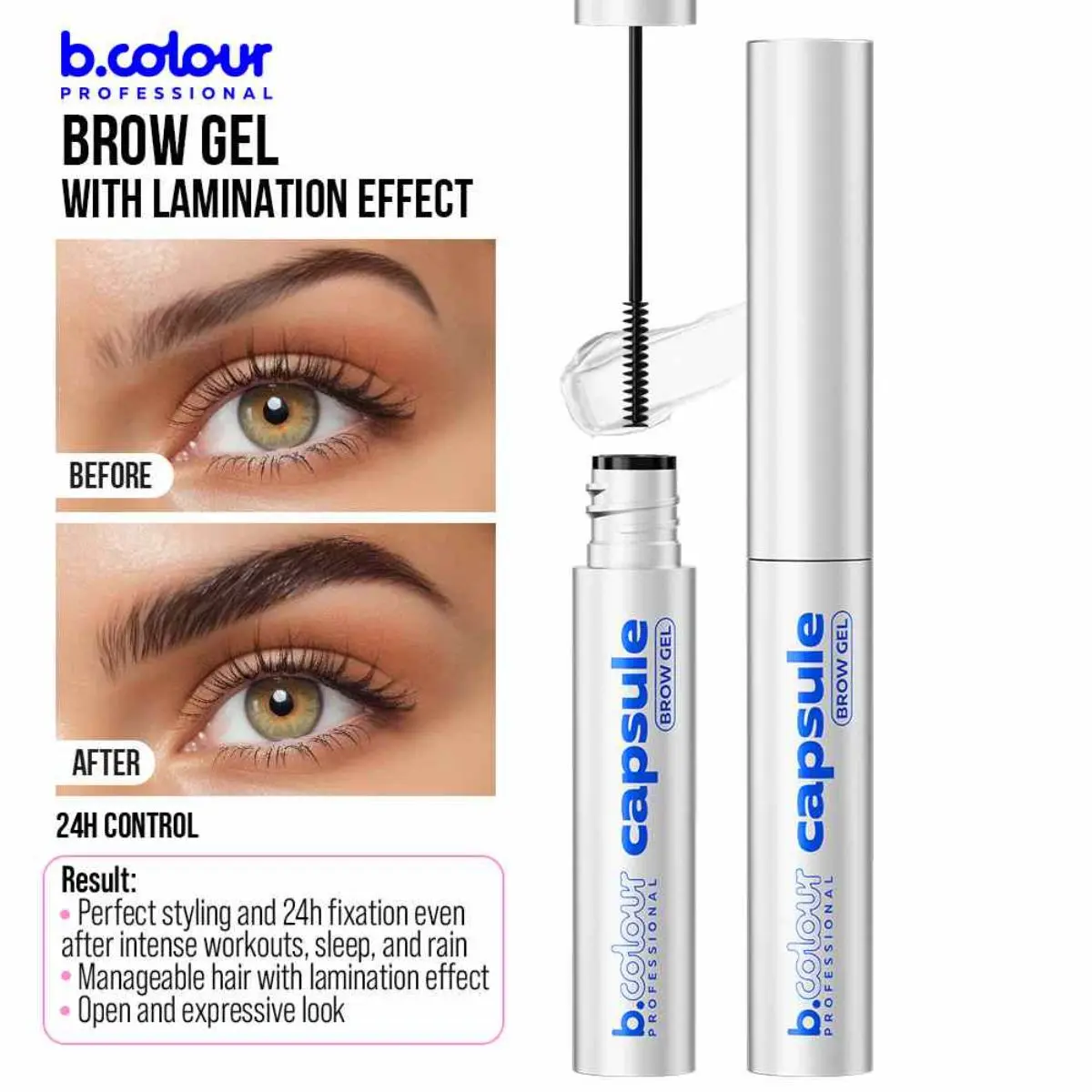 B.Colour Pro Capsule Brow Gel With Lamination Effect 24H Control - view 6