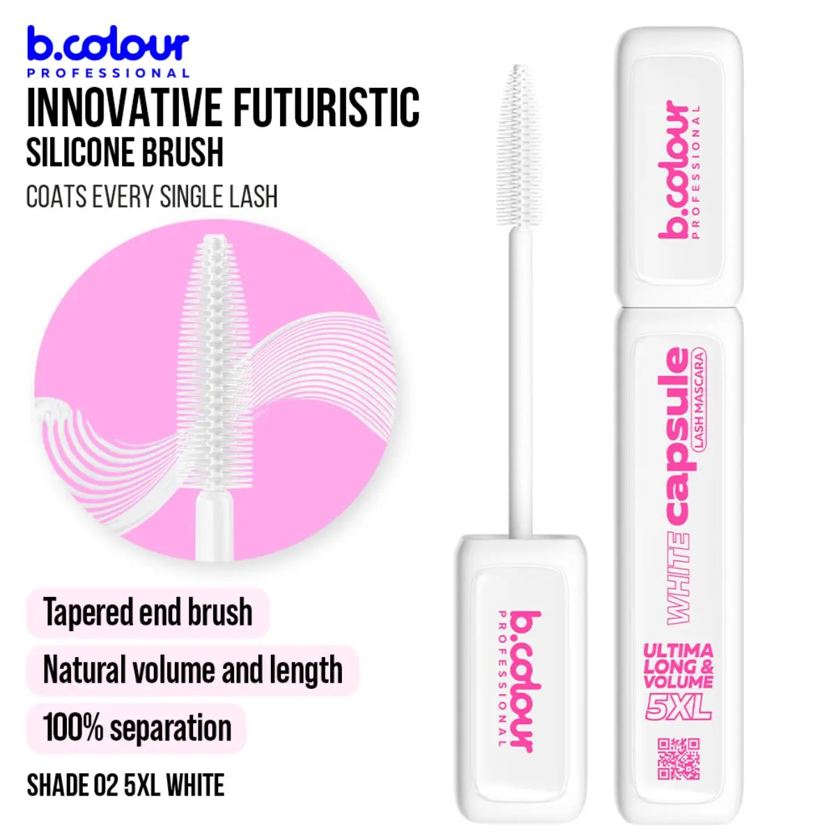 B.Colour Pro Capsule Superstay White Lash Mascara 02 5Xl White - view 7
