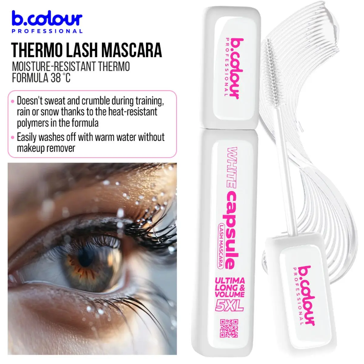 B.Colour Pro Capsule Superstay White Lash Mascara 02 5Xl White - view 11