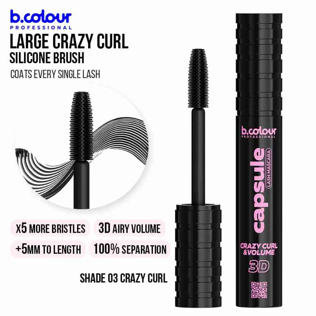 B.Colour Pro Capsule Superstay Black Lash Mascara 03 Crazy Curl - view 8