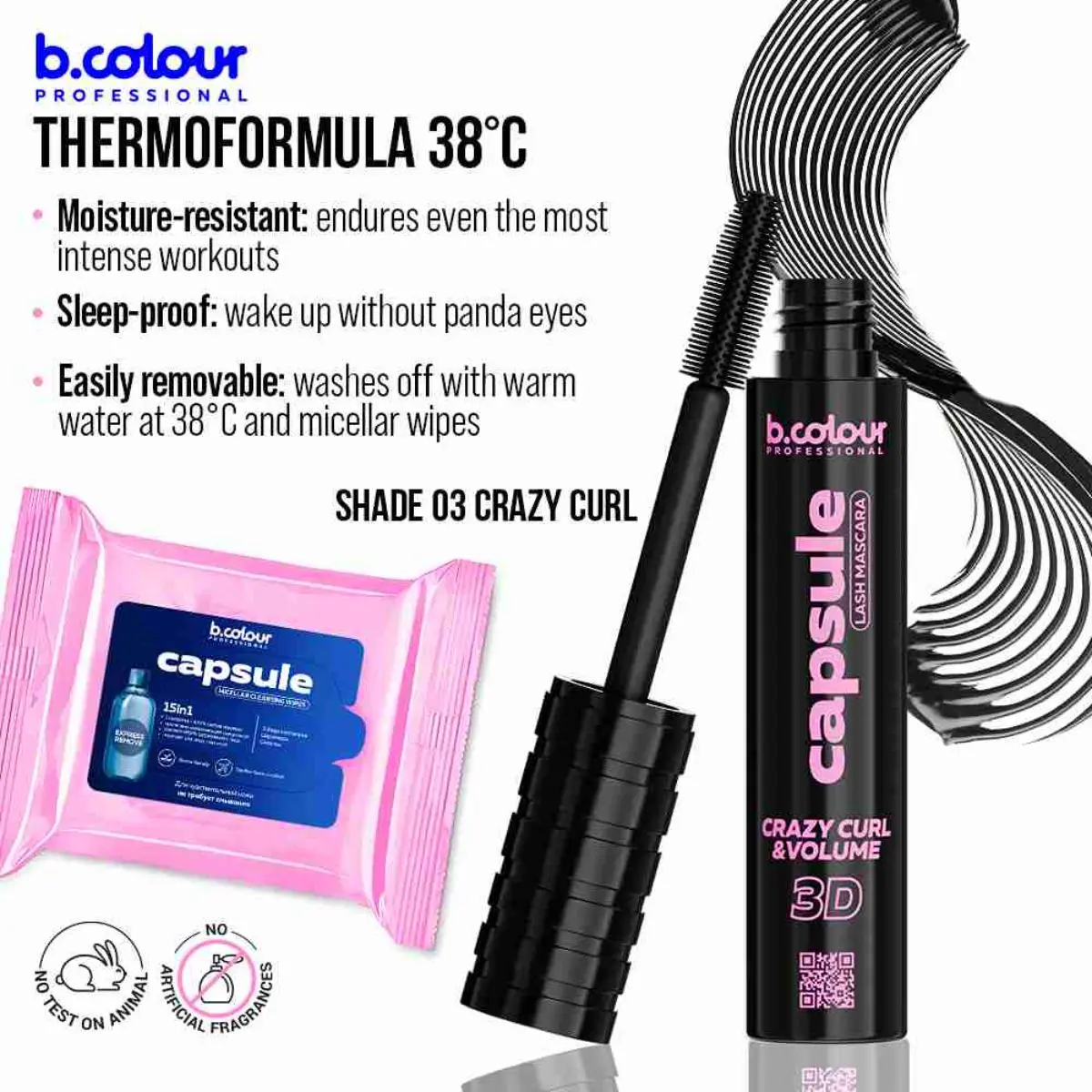 B.Colour Pro Capsule Superstay Black Lash Mascara 03 Crazy Curl - view 9