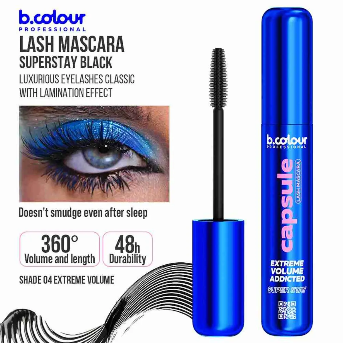 7Days B.Colour Pro Capsule Superstay Black Lash Mascara 04 Extreme Volume - view 8