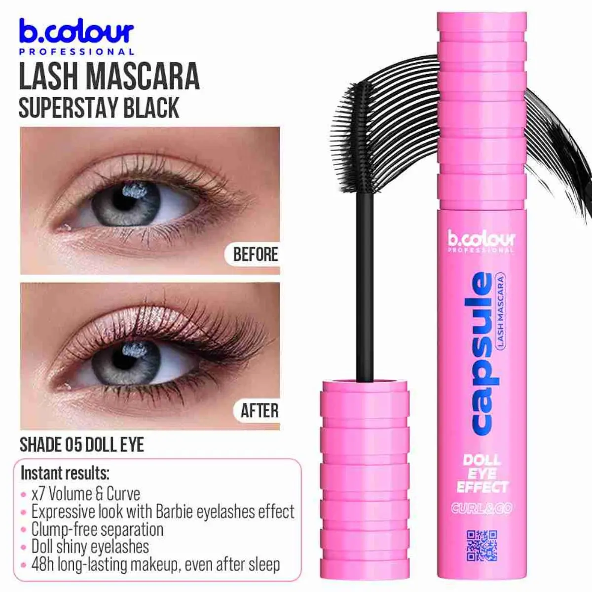 B.Colour Pro Capsule Superstay Black Lash Mascara 05 Doll Eye - view 7