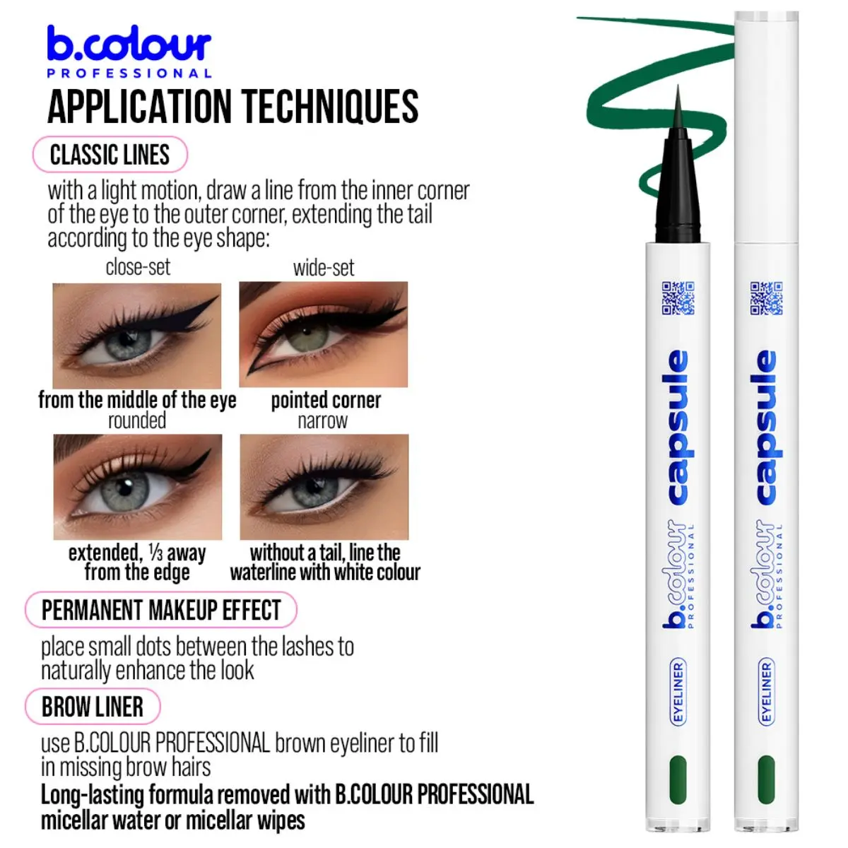7Days B.Colour Pro Capsule Waterproof Eyeliner 05 Lime - view 9