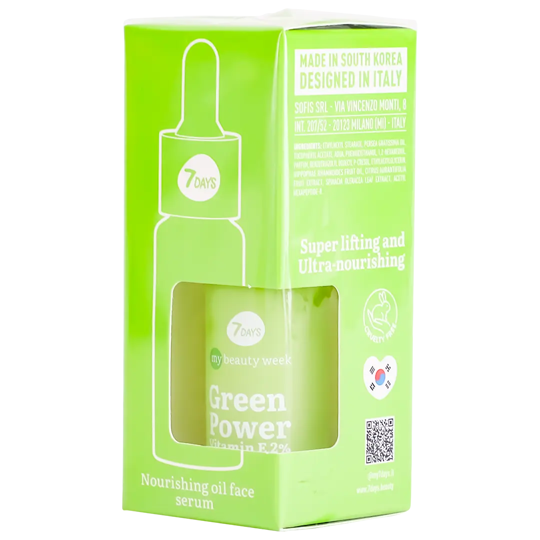 7Days Nourishing Oil Face Serum green Power Vitamin E 20 ml - view 2