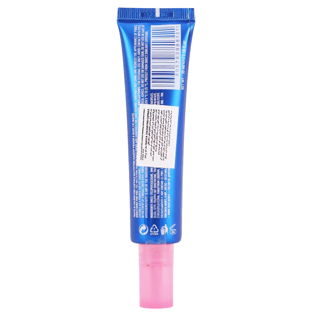 7Days B.Colour Pro Capsule Mattifying Makeup Primer And Base 01 Matte - view 3