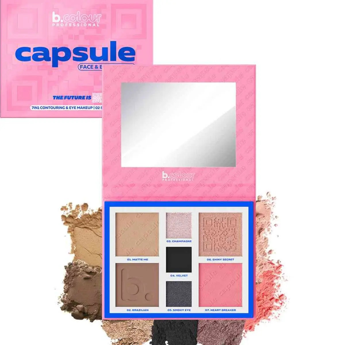 7Days B.Colour Pro Capsule Contouring Face And Eyes Palette 02 Super Power - view 5