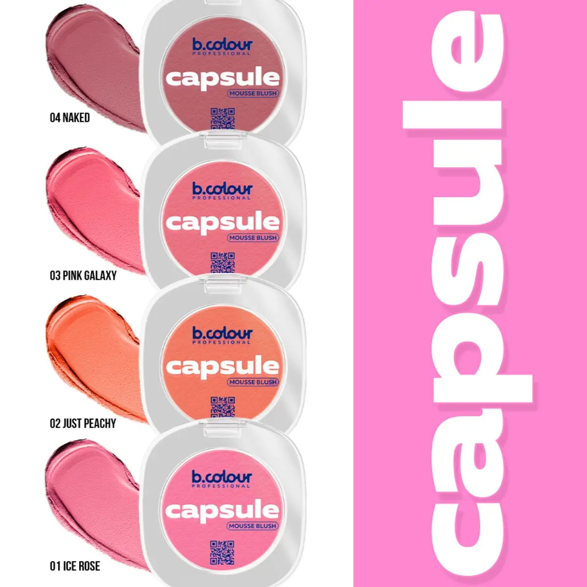 B.Colour Pro Capsule Mousse Face Blush 02 Just Peachy - view 8