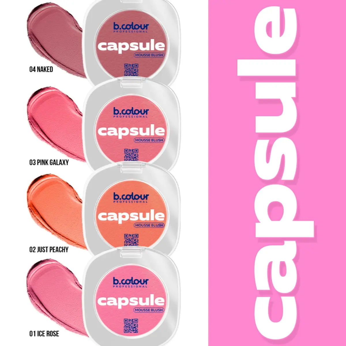 7Days B.Colour Pro Capsule Mousse Face Blush 03 Pink Galaxy - view 13