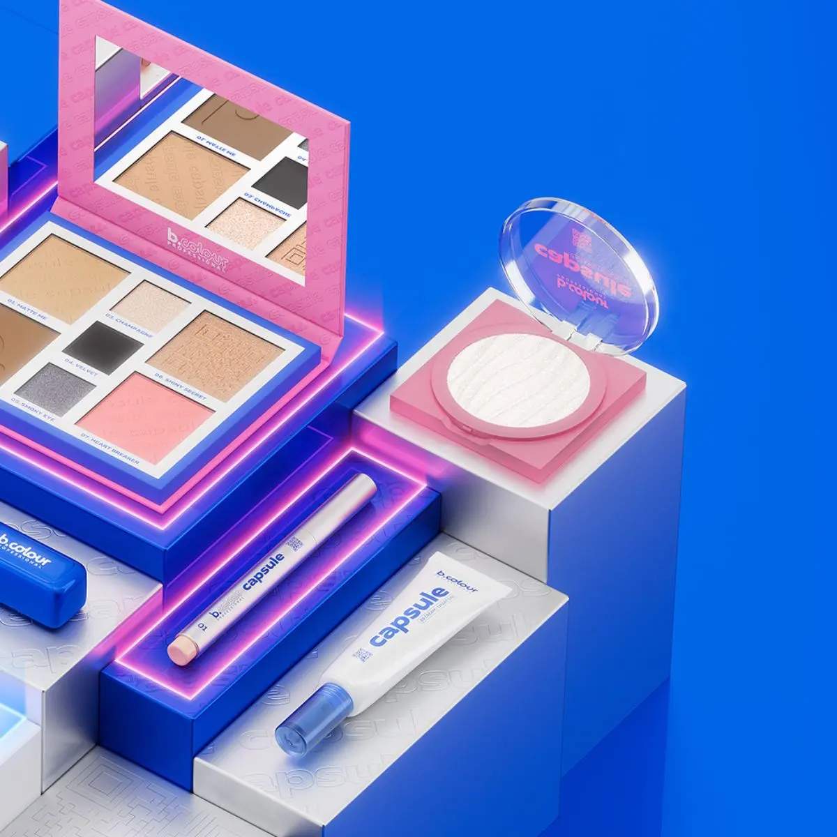 7Days B.Colour Pro Capsule Mousse Face Blush 03 Pink Galaxy - view 5