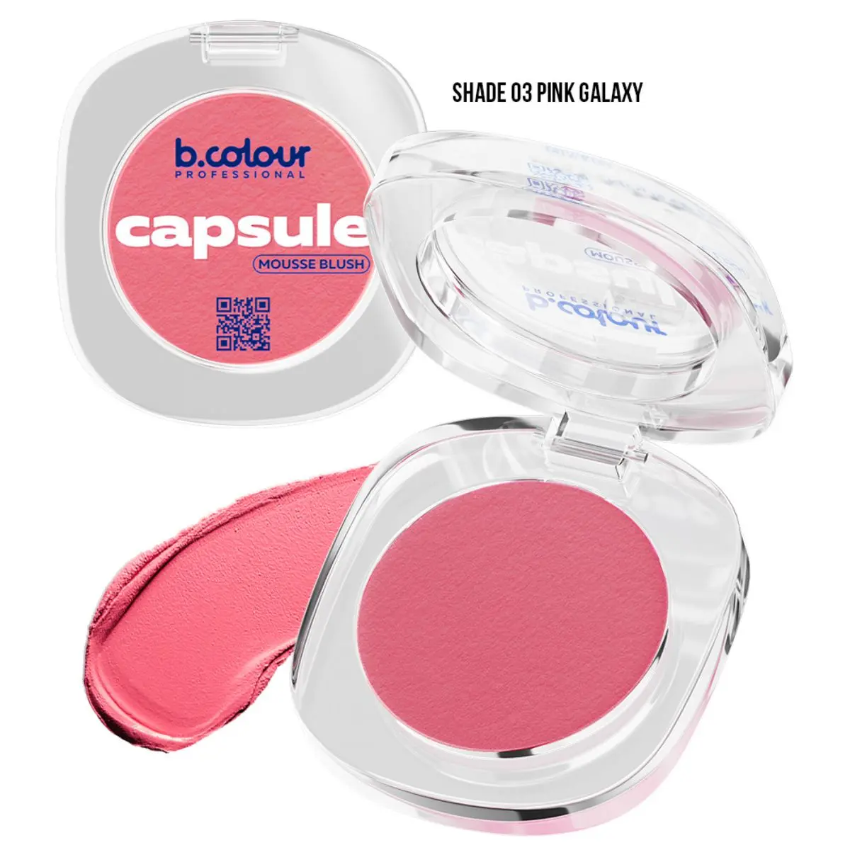 7Days B.Colour Pro Capsule Mousse Face Blush 03 Pink Galaxy - view 7