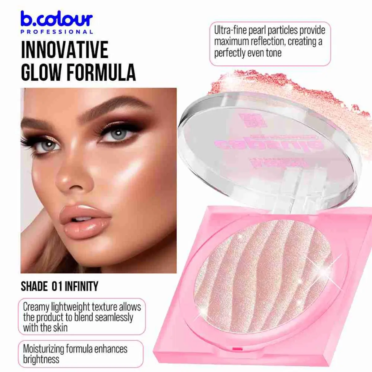 7Days B.Colour Pro Capsule Face And Body Highlighter 01 Infinity - view 4